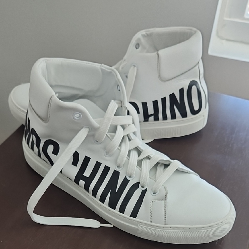 Moschino White Logo High-Tops